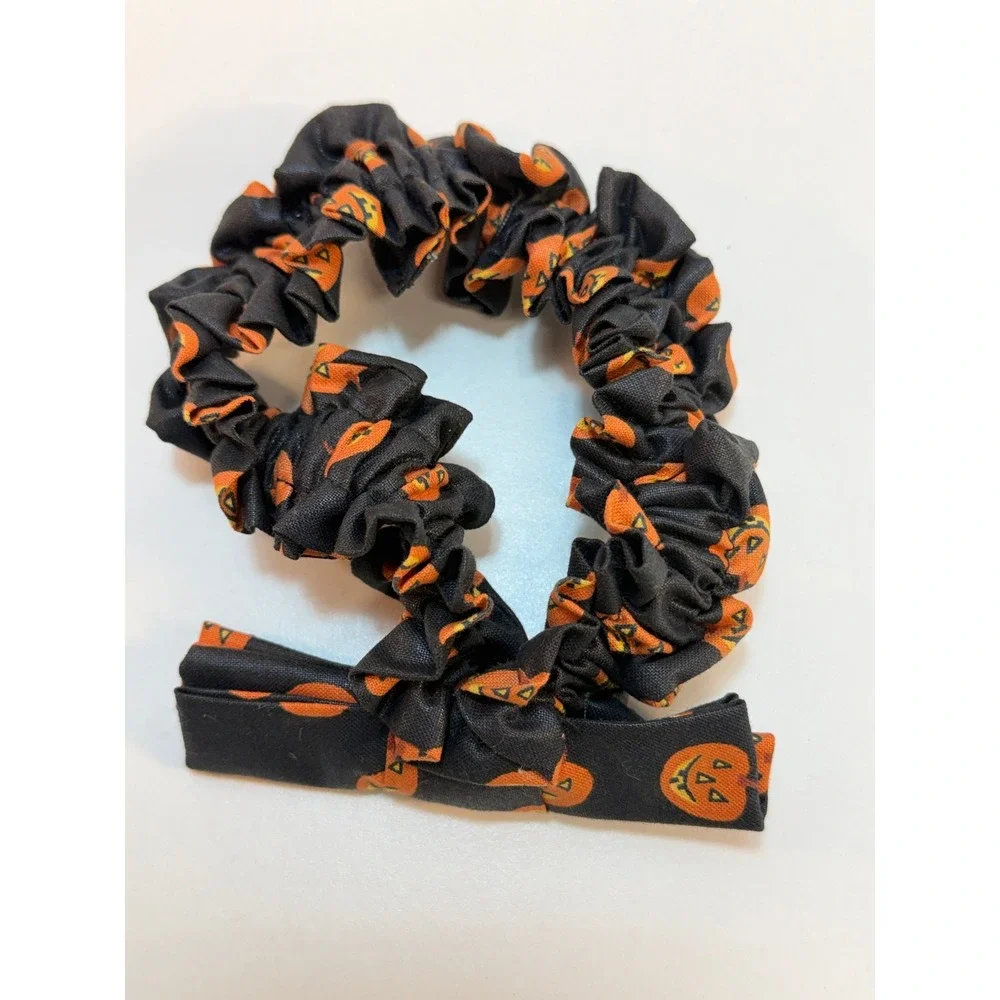 Longaberger Basket‎ Small Garter Pumpkin Halloween Black Orange 23230Fabric